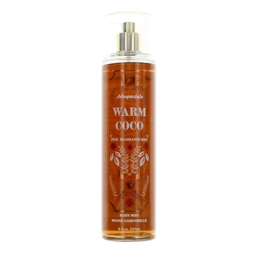 Warm Coco Body Mist for Women by Aeropostale, 8 oz - Refreshing Fragrance, Ideal for Daily Use, Pack of 1