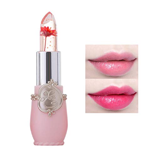 Seazoon Color Changing Lipstick #3 - Long-Lasting Jelly Flower Lipstick, Waterproof, 0.13 Oz