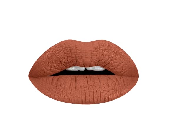 Aromi Matte Liquid Lipstick - Brown Nutmeg, Long Wear, Vegan, Waterproof, Transfer Proof