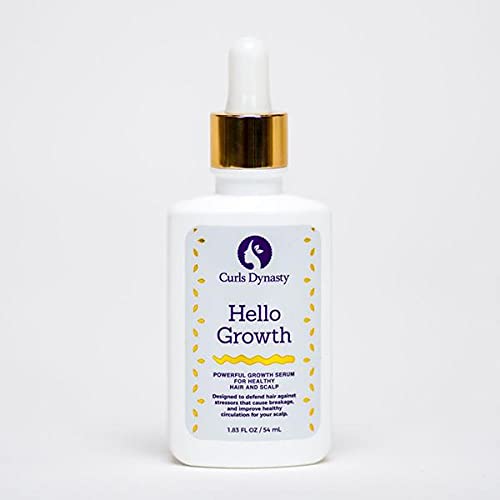 Curls Dynasty Hello Growth - Hair Growth Serum, 1.83 Fl Oz, Nourishing Formula For Stronger Curls