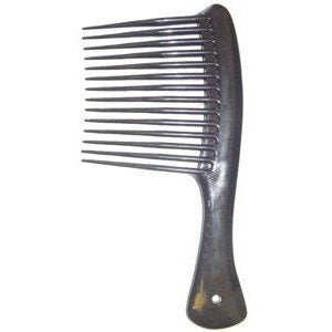 Selcessories Large Tooth Detangling Comb - Black Plastic Hair Comb For Easy Styling