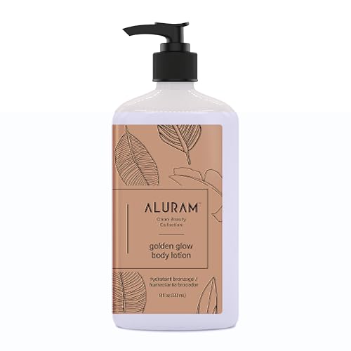 Aluram Golden Glow Body Lotion With Squalane & Watermelon Seed Oil, 18 Fl Oz For Radiant Skin