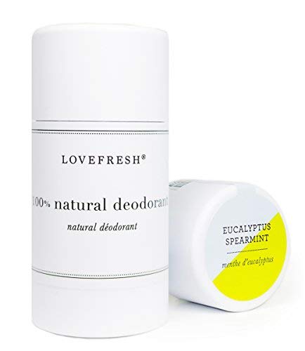 LOVEFRESH Natural Deodorant Stick - Handmade, Non-Toxic, Eucalyptus Mint, 3.7 oz