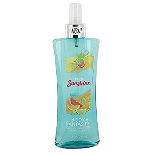 Body Fantasies Pure Sunshine Body Spray, 8 Fl Oz - Refreshing Women's Fragrance for All-Day Wear