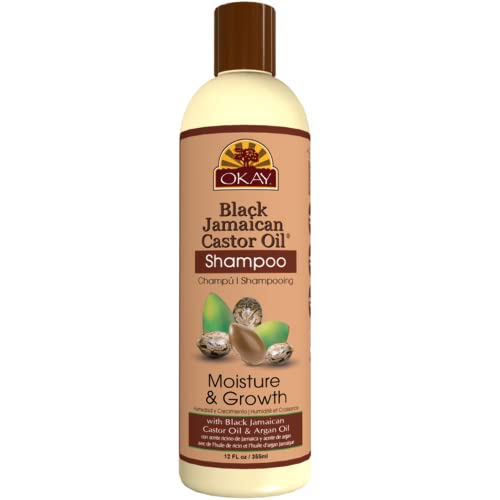 OKAY BLACK JAMAICAN CASTOR OIL MOISTURE GROWTH SHAMPOO 12oz  355ml