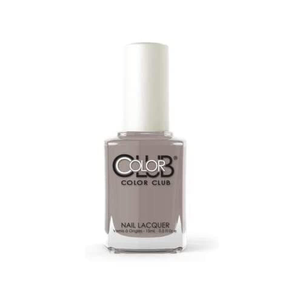 Color Club Greige Nail Lacquer 0.5 Fl Oz - Long-Lasting Gray-Beige Polish