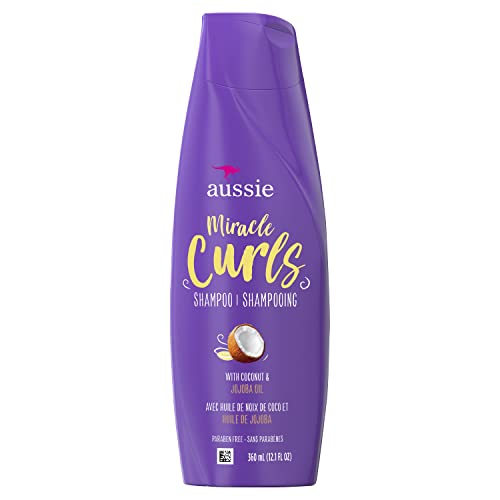 Aussie Miracle Curls Shampoo, 12.1 Fl Oz - Curly Hair Care, Moisturizing & Frizz Control