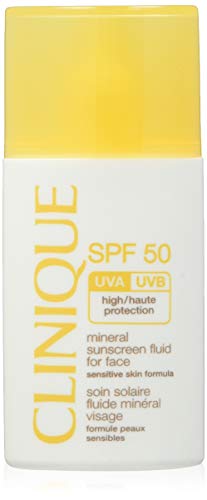 Clinique Spf 50 Mineral Sunscreen Fluid for Face  1 Ounce