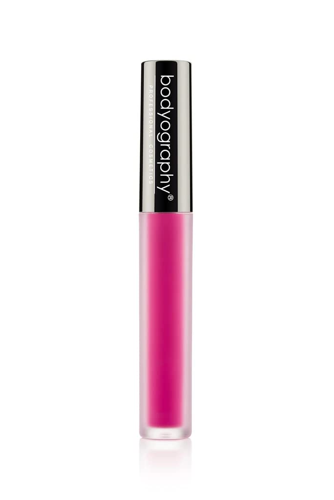 Bodyography Matte Lip Lava Liquid Lipstick - Candy Bright Pink, Vegan, Long-Wearing, 0.08 Fl Oz