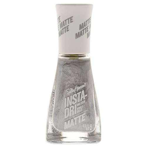 Sally Hansen Insta Dri Matte Metallics  Smokey Silver  031 Fl Oz Pack of 1