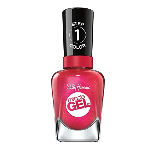 Sally Hansen Miracle Gel Nail Polish  Shade Redy  Set  Run 446