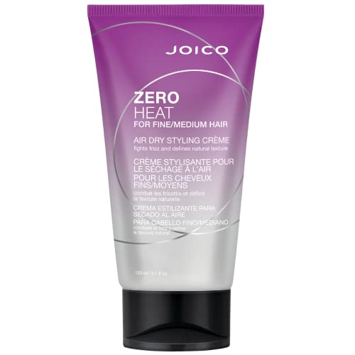 Joico Zero Heat Air Dry Styling Crème for Fine to Medium Hair, 24H Humidity Control, 5.1 Fl Oz