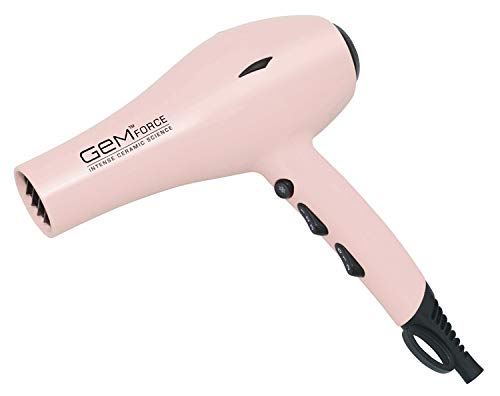 Gem Force Intense Ionic Ceramic Hair Dryer - Baby Pink, 1 Count, Fast Drying Technology