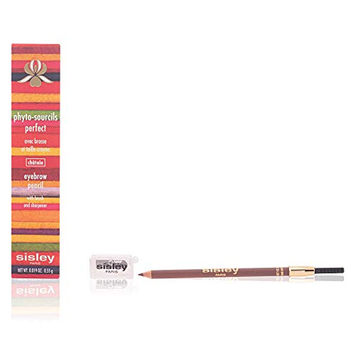 Sisley Paris Phyto Sourcils Perfect Eyebrow Pencil, 0.01Oz, Brush & Sharpener, Chestnut