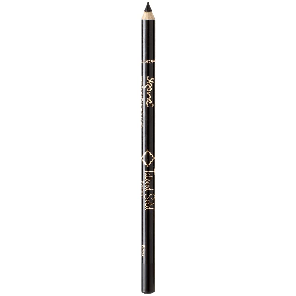 Skone Tattooed Solid Eyeliner Pencil - Black, Waterproof, Long Lasting, No Smudge