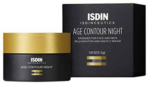 Isdin Age Contour Night Cream For Face & Neck With Melatonin & Peptides, 1.8 Oz