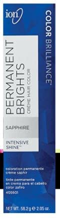 Ion Permanent Brights Hair Color - Sapphire, 2.05 Fl Oz, Vibrant & Long-Lasting Color