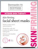 Dermactin-Ts Facial Skin Firming Sheet Mask - 4 Piece Pack For Youthful Radiance And Hydration