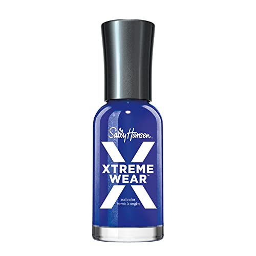 Sally Hansen Xtreme Wear Nail Polish  StreakFree  Shiny Finish  LongLasting Nail Color  Pacific Blue  04 fl oz