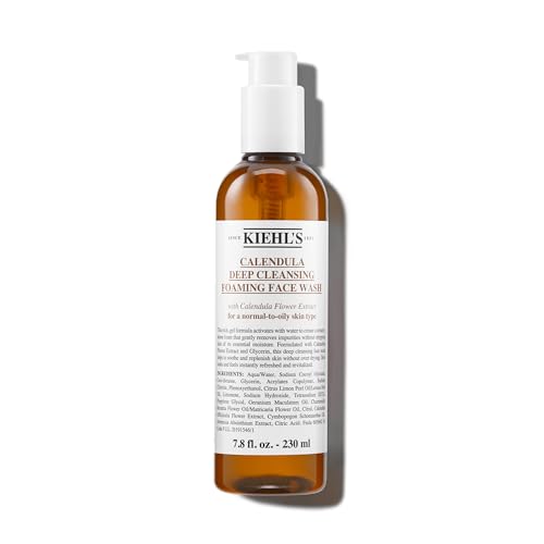 Kiehl's Calendula Deep Cleansing Face Wash - Soothes, Refreshes, Paraben & Sulfate Free, 7