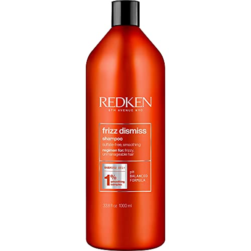 Redken Frizz Dismiss Shampoo  For Frizzy Hair  Smooths Hair  Manages Frizz  Sulfate Free  338 Fl Oz