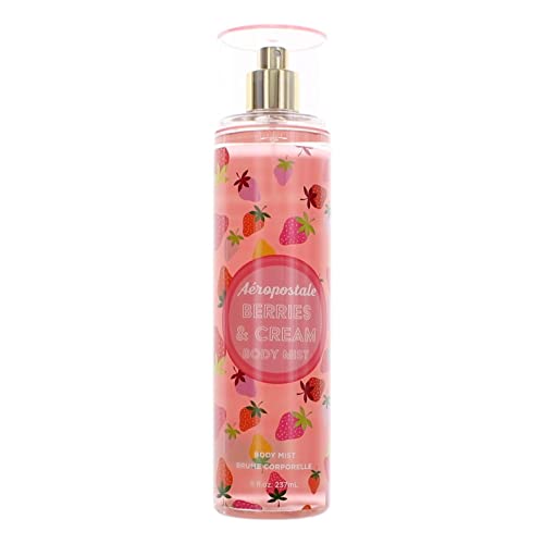 Aeropostale Berries & Cream Body Mist - 8 Ounce Refreshing Fragrance for All-Day Use