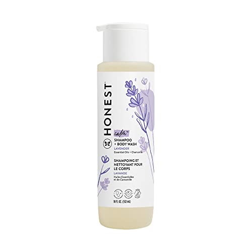 The Honest Company 2in1 Cleansing Shampoo  Body Wash  Gentle for Baby  Naturally Derived  Tearfree  Hypoallergenic  Lavender