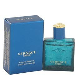 Versace Eros Eau De Toilette For Men, 0.17 Oz - Fresh Blue Fragrance, Perfect Gift