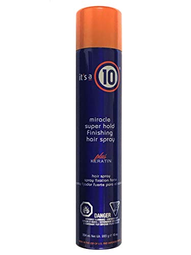 Its a 10 Miracle Super Hold Finishing Hair Spray Plus Keratin  10 Ounce