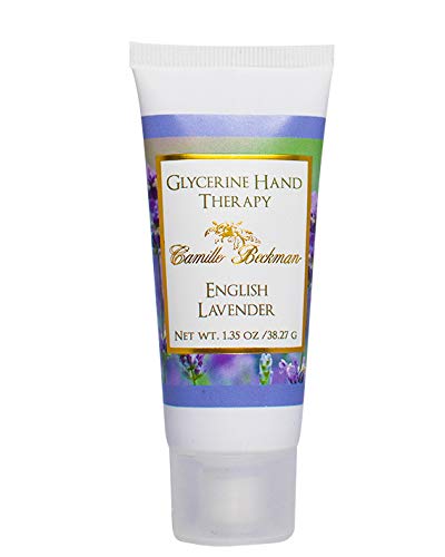 Camille Beckman Glycerine Hand Therapy Cream, English Lavender, 1.35 Oz, Moisturizing Lotion