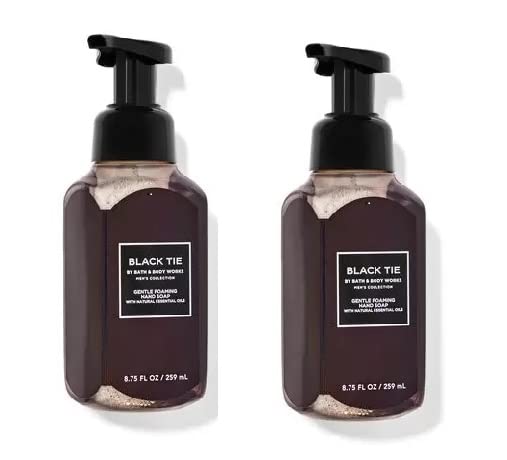 Bath & Body Works Black Tie Gentle Foaming Hand Soap 8.75 Oz 2-Pack - Luxurious Clean