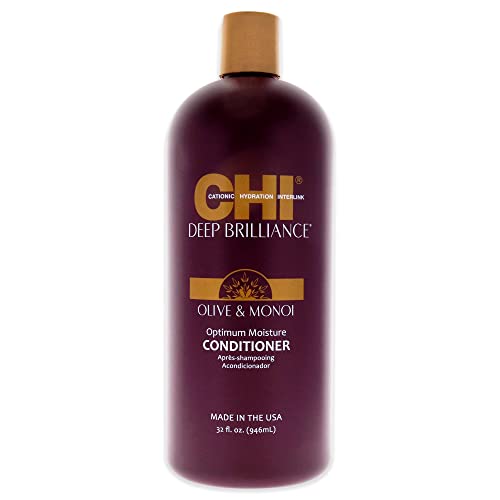 CHI Deep Brilliance Olive  Monoi Optimum Moisture Conditioner 32 oz