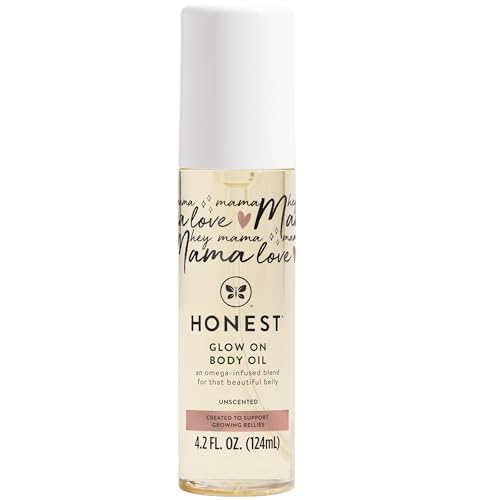 The Honest Company Honest Mama Body & Belly Oil - Hydrating, Soothing, Unscented, 4.2 fl oz