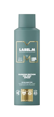 Toni & Guy Label.m Sea Salt Spray, Unisex Hair Styling Mist, 6.76 Ounce