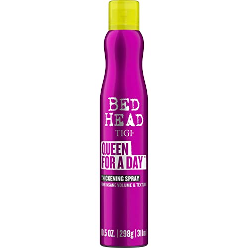 Bed Head by TIGI Texture Spray for Hair  Queen For A Day Volume Spray  Hair Thickening Spray for Fine Hair  105 oz