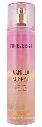 Forever 21 Vanilla Sunrise Body Mist - 8 Fl Oz, Refreshing Fragrance for All-Day Wear, Perfect for Daily Use and Travel