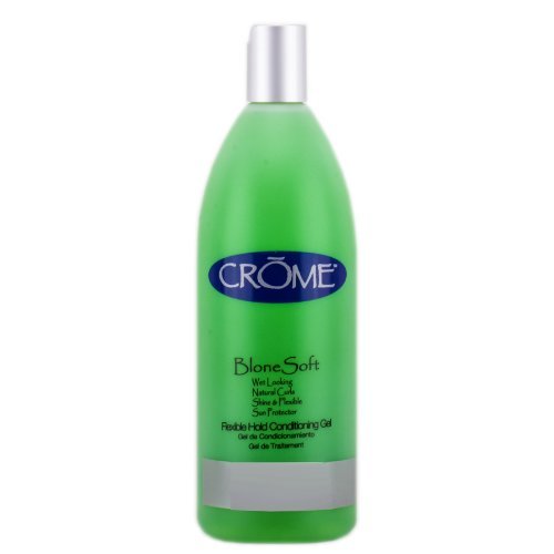 Crome Blonde Soft Flexible Hold Conditioning Gel - 32oz, Perfect for Styling and Hydration