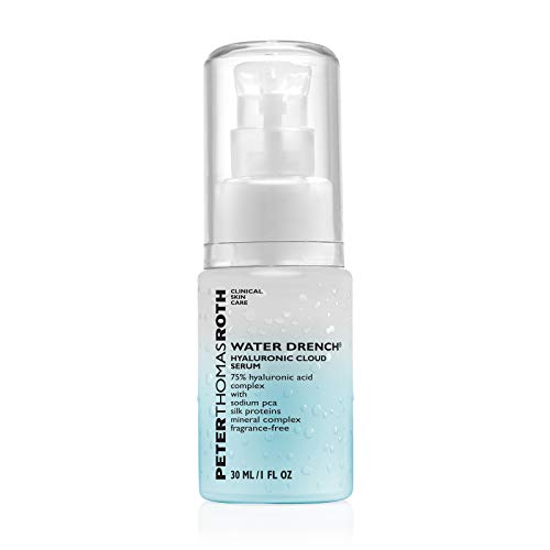 Peter Thomas Roth Water Drench Hyaluronic Liquid Gel Cloud Serum  Hyaluronic Acid Serum for Fine Lines and Uneven Texture   1 Fl