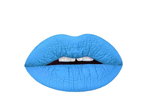 Aromi Baby Blue Matte Liquid Lipstick - Vegan, Long-Lasting, Waterproof Sky Blue Color