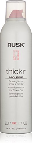 RUSK Designer Collection Thicker Thickening Mousse for Fine or Thin Hair  88 Oz  Thickening Mousse that Provides Body  Texture 