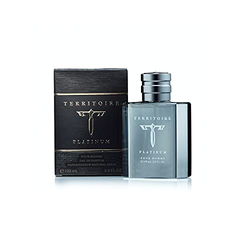 Territoire Eau De Parfum for Men, Platinum Cologne - 1 Count, Premium Men's Fragrance, Long-Lasting Scent