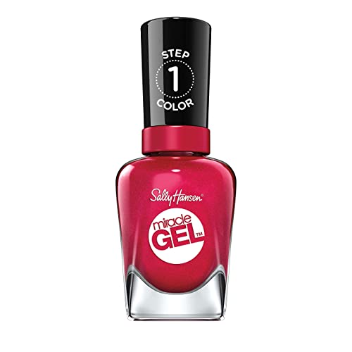 Sally Hansen Miracle Gel Nail Polish  Shade Bordeaux Glow 469 Packaging May Vary