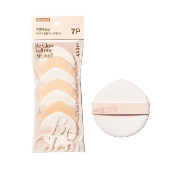 Espoir Air Puff Volume 7Ea - Flawless Makeup Sponge For Liquid Foundation & Concealer