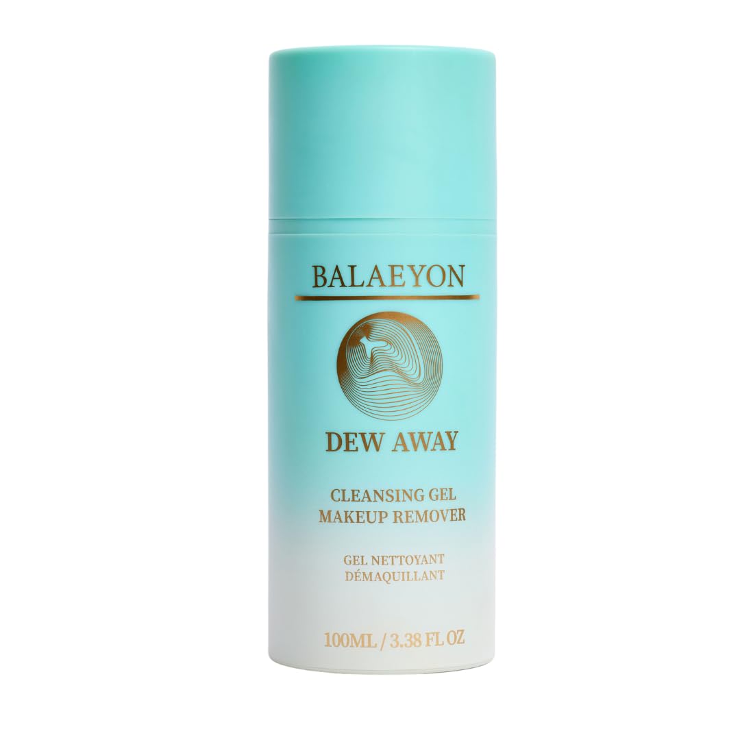 Balaeyon Dew Away Cleansing Gel - Waterproof Makeup Remover, Oil-Based, 3.38 Fl Oz, Sensitive Skin