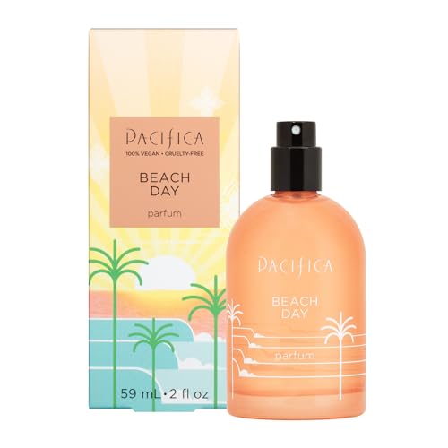 Pacifica Beach Day Spray Perfume, 2 Fl Oz - Clean Vegan, Fruity Floral Fragrance, Cruelty-Free