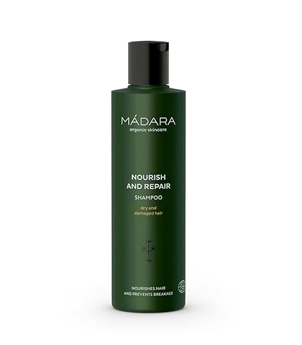 Mádara Nourish & Repair Shampoo - 250Ml, Organic For Dry Damaged Hair, Cosmos Natural