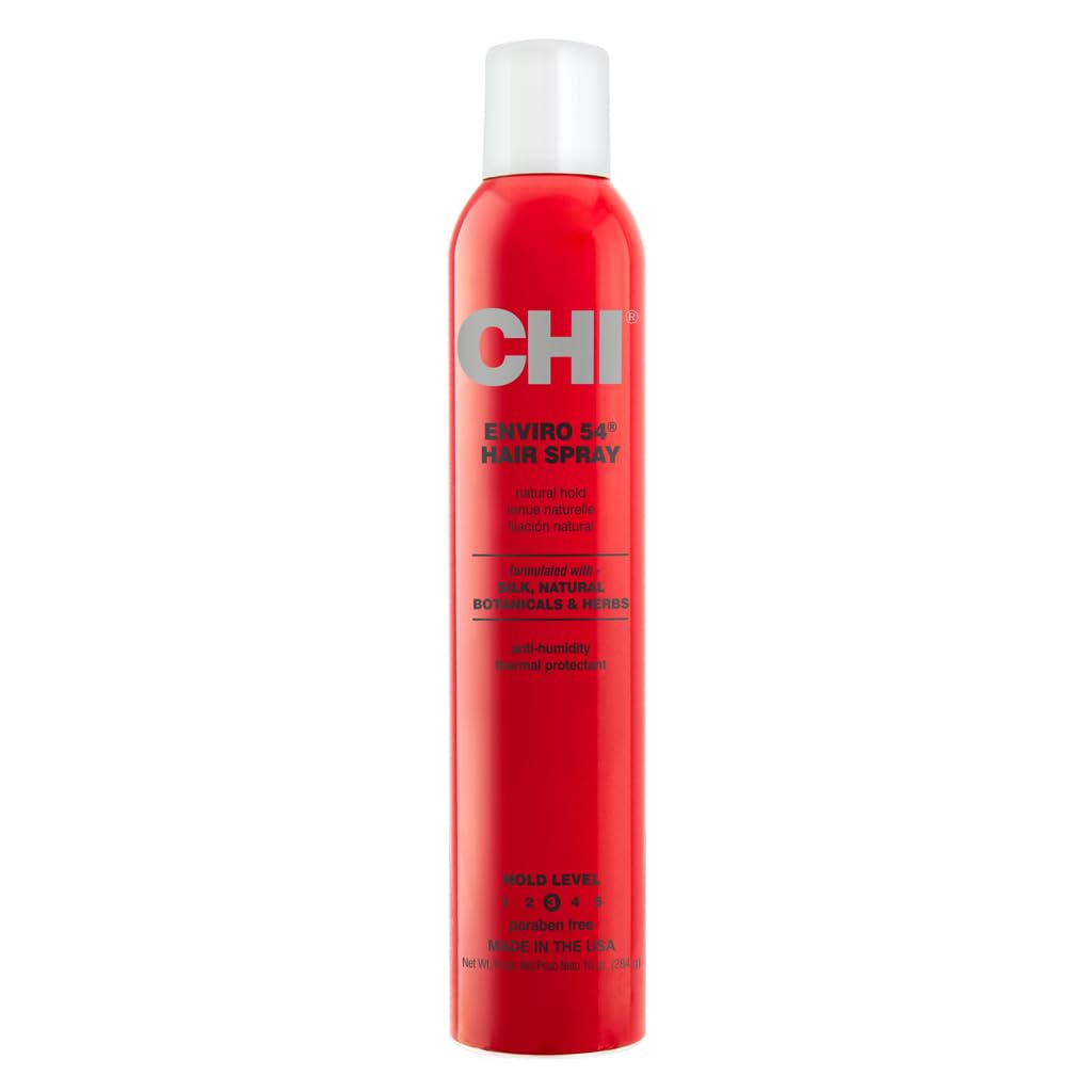 Chi Enviro 54 Natural Hold Hairspray, Lightweight, Sulfate & Paraben-Free, 10 Oz