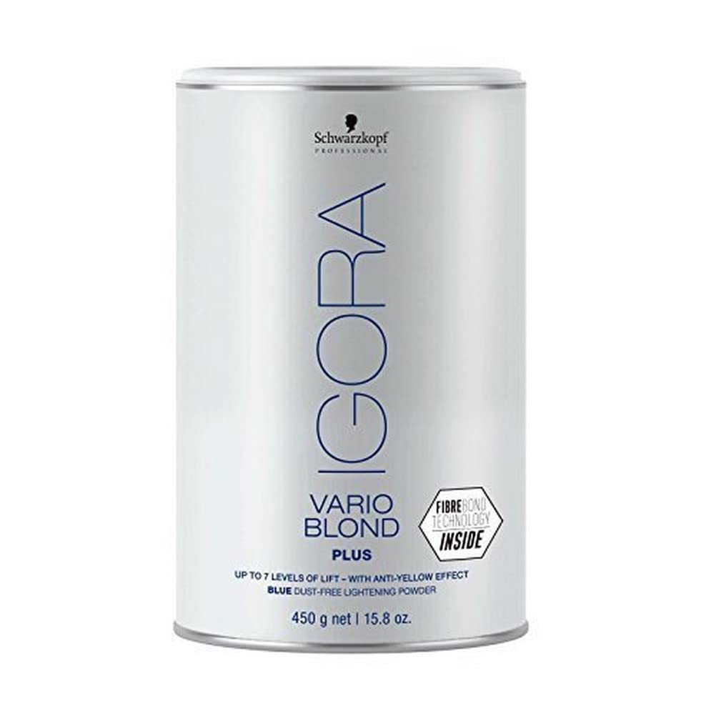 Schwarzkopf Igora Vario Blond Plus Hair Color, 15.9 Oz - Blue, Professional Grade