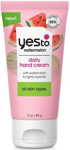 Yes To Watermelon Hand Cream - Hydrating, Non-Greasy, Shea Butter, Vegan, 3 Oz