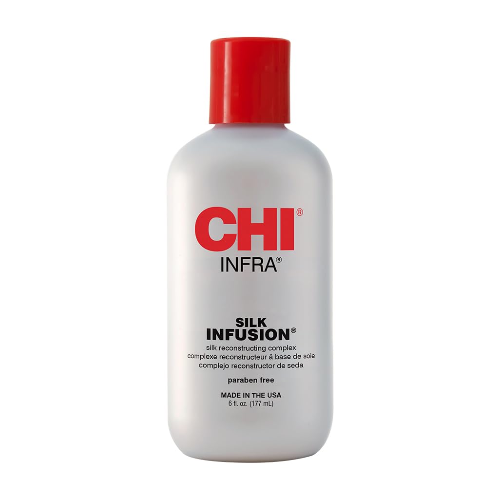 Chi Infra Silk Infusion Leave-In Treatment, Strengthens & Protects All Hair Types, 6 Oz